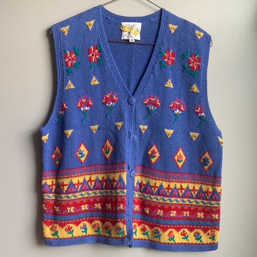 Susan Bristol Vintage Floral Vest